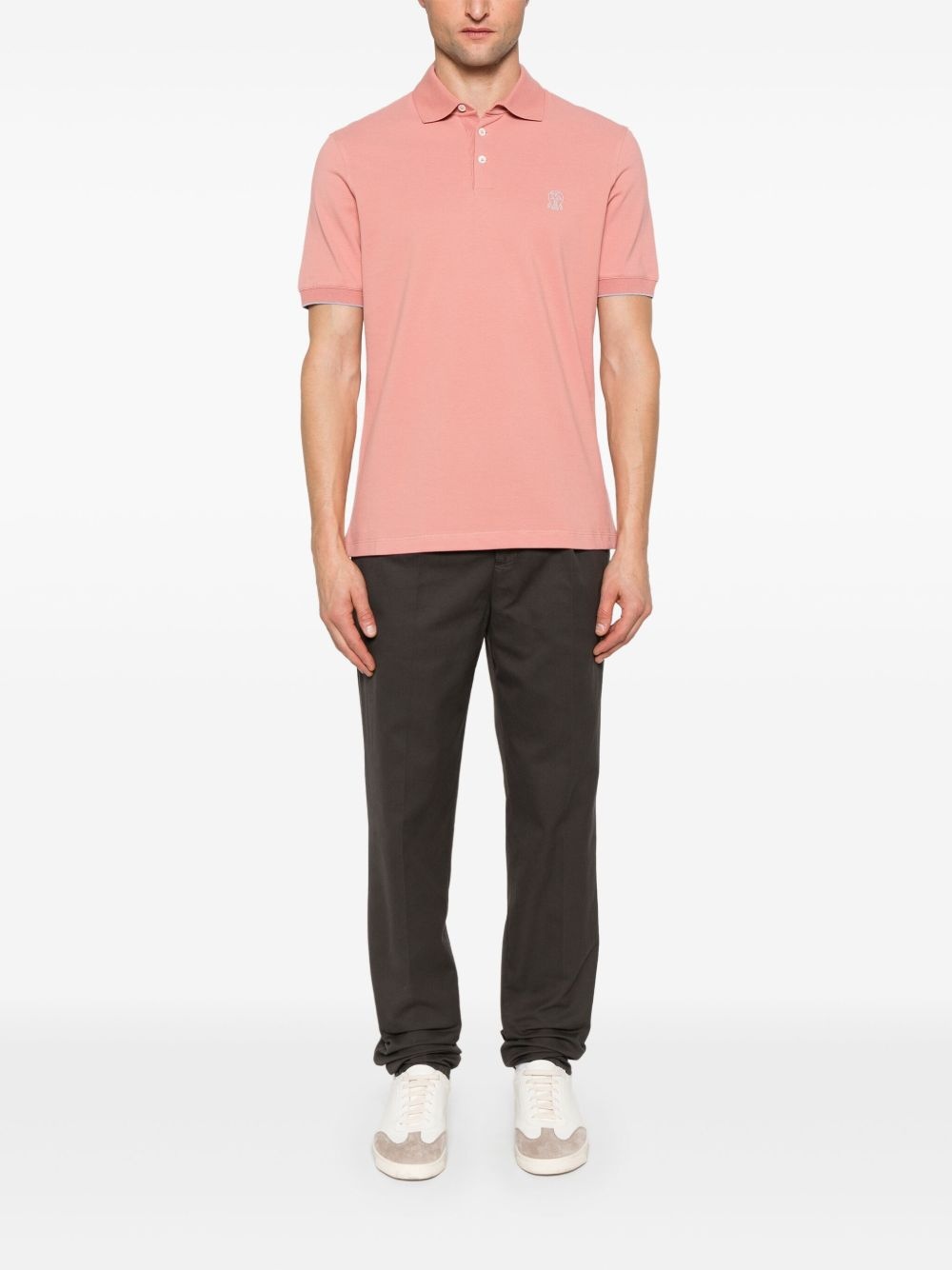 logo-print polo shirt - 2