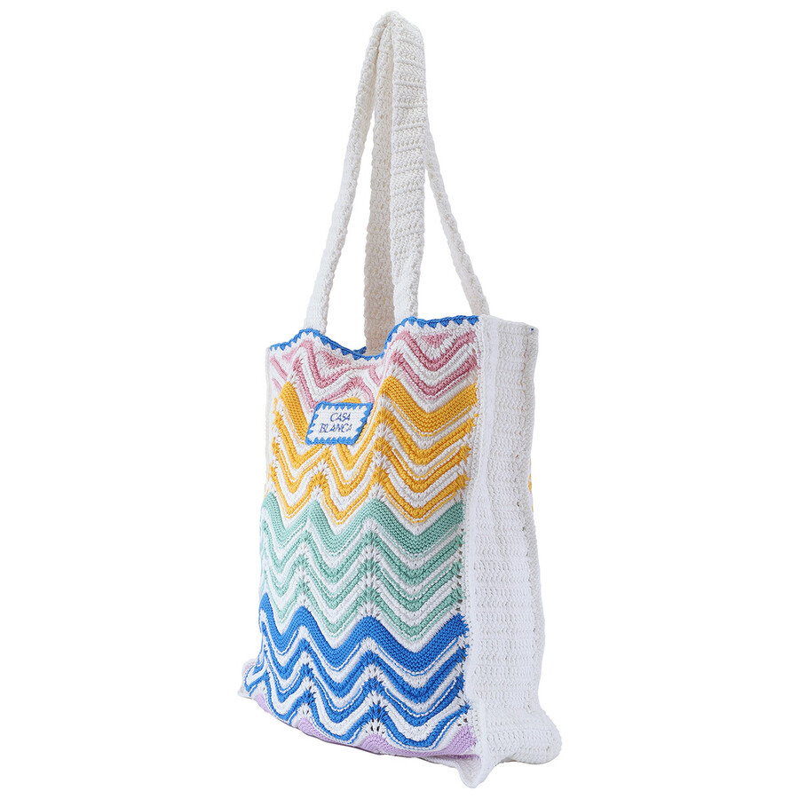 Casablanca Ladies Gradient Wave Crochet Tote Bag - 3
