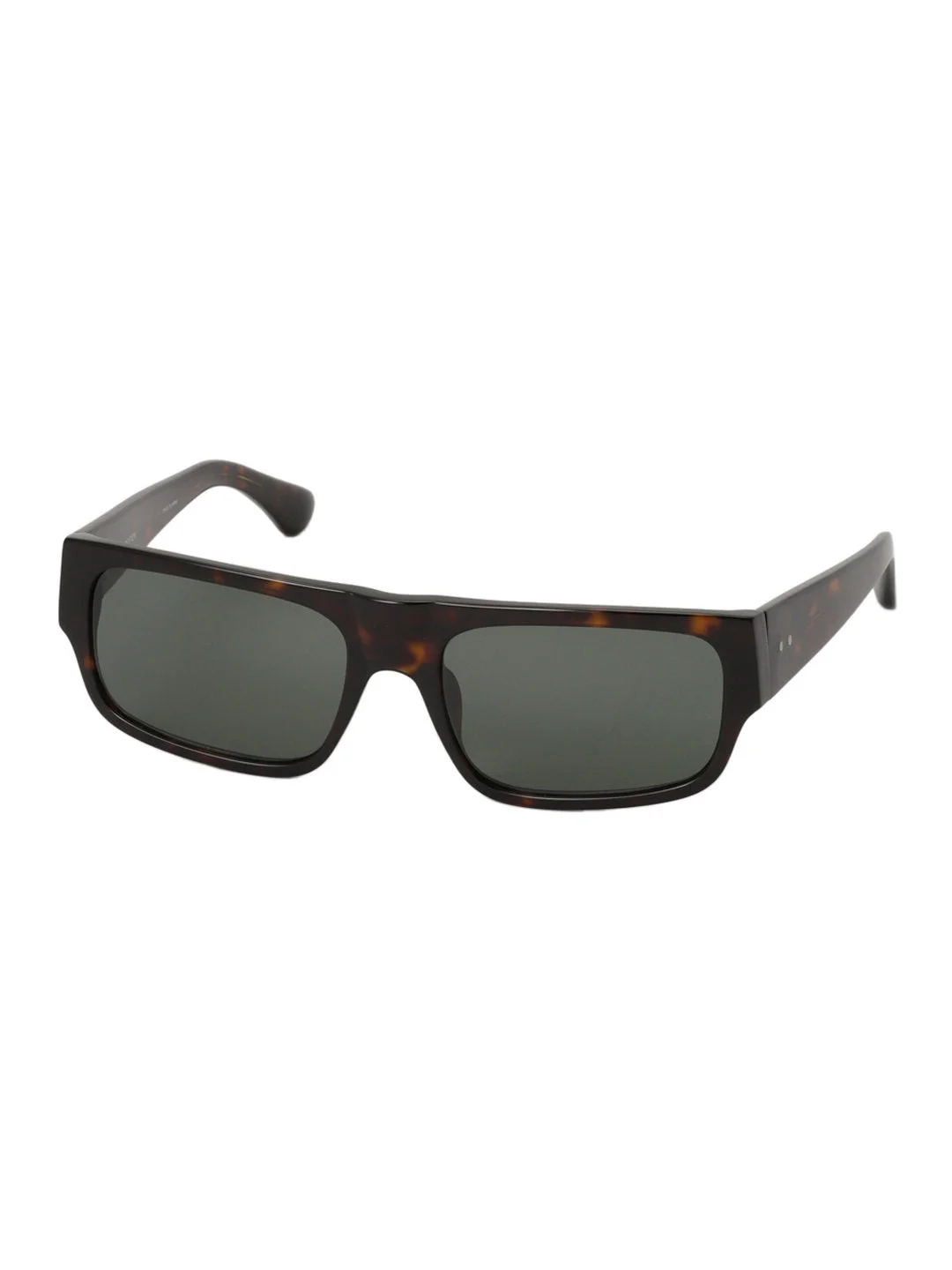 X DRIES VAN NOTEN RECTANGULAR SUNGLASSES (TSHELL/BRUSHED GOLD/BOTTLE GREEN) - 1