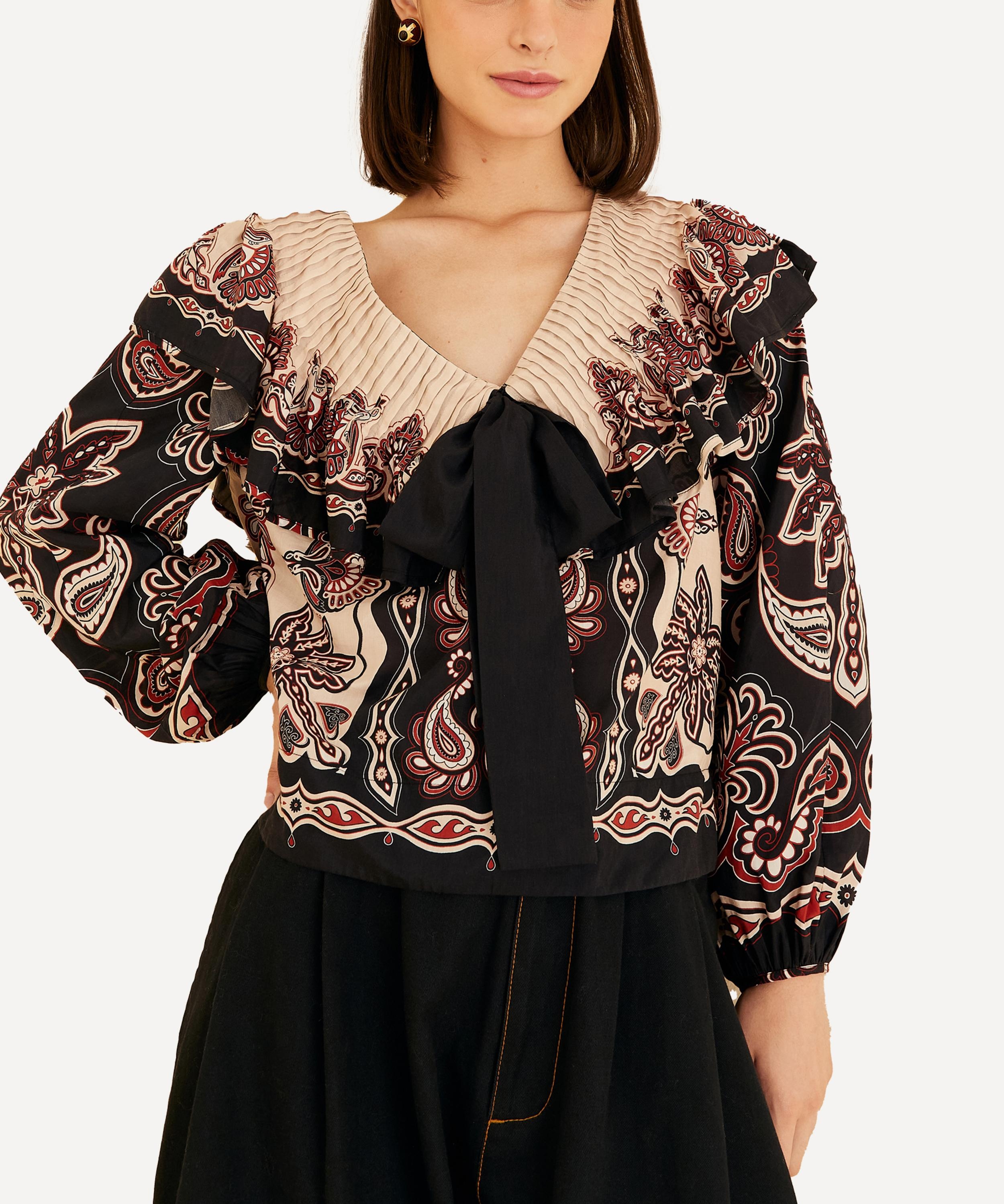 Sweet Mermaids Black and White Blouse - 2