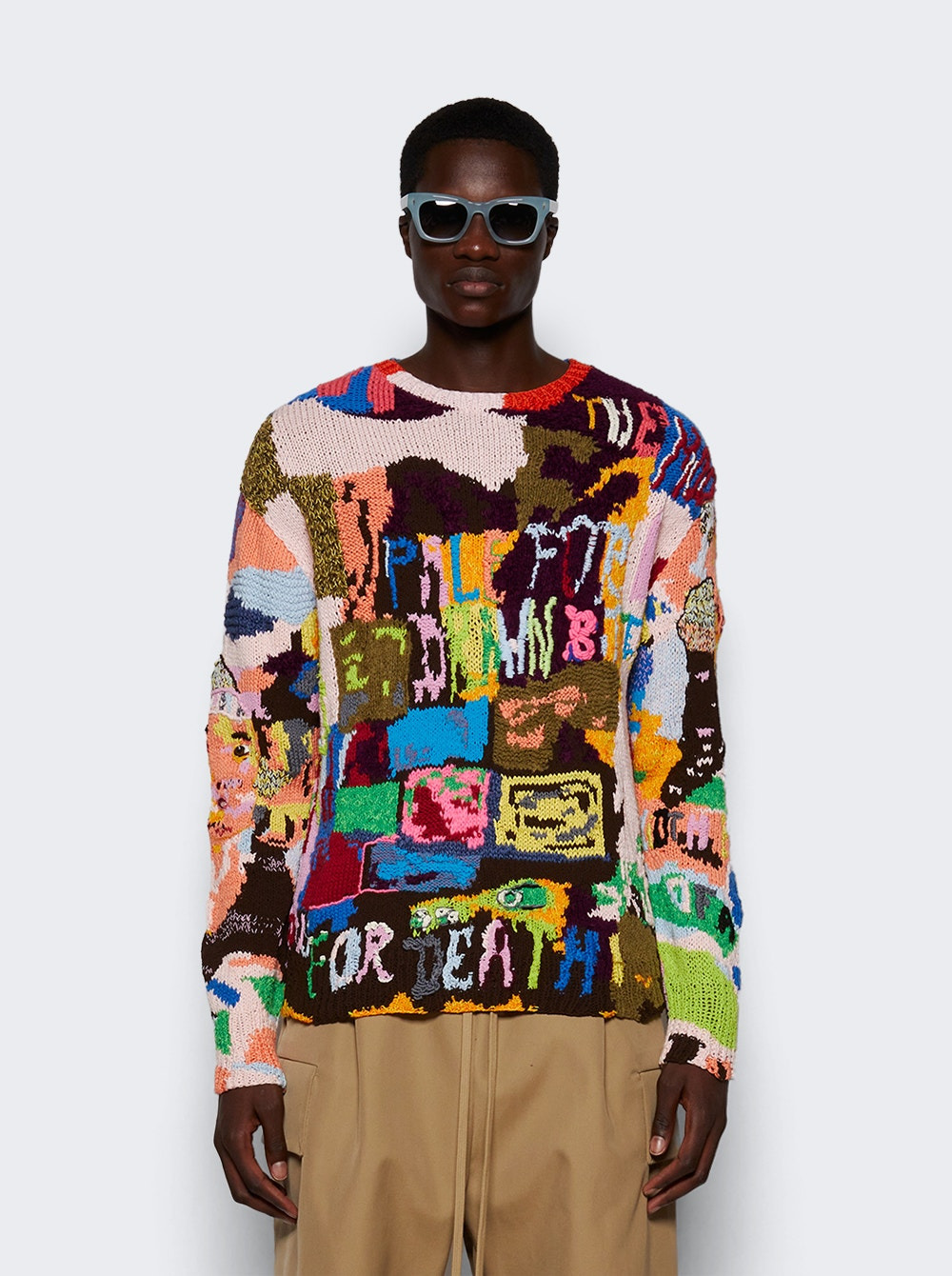 Wool And Cotton Sweater Multicolor - 3