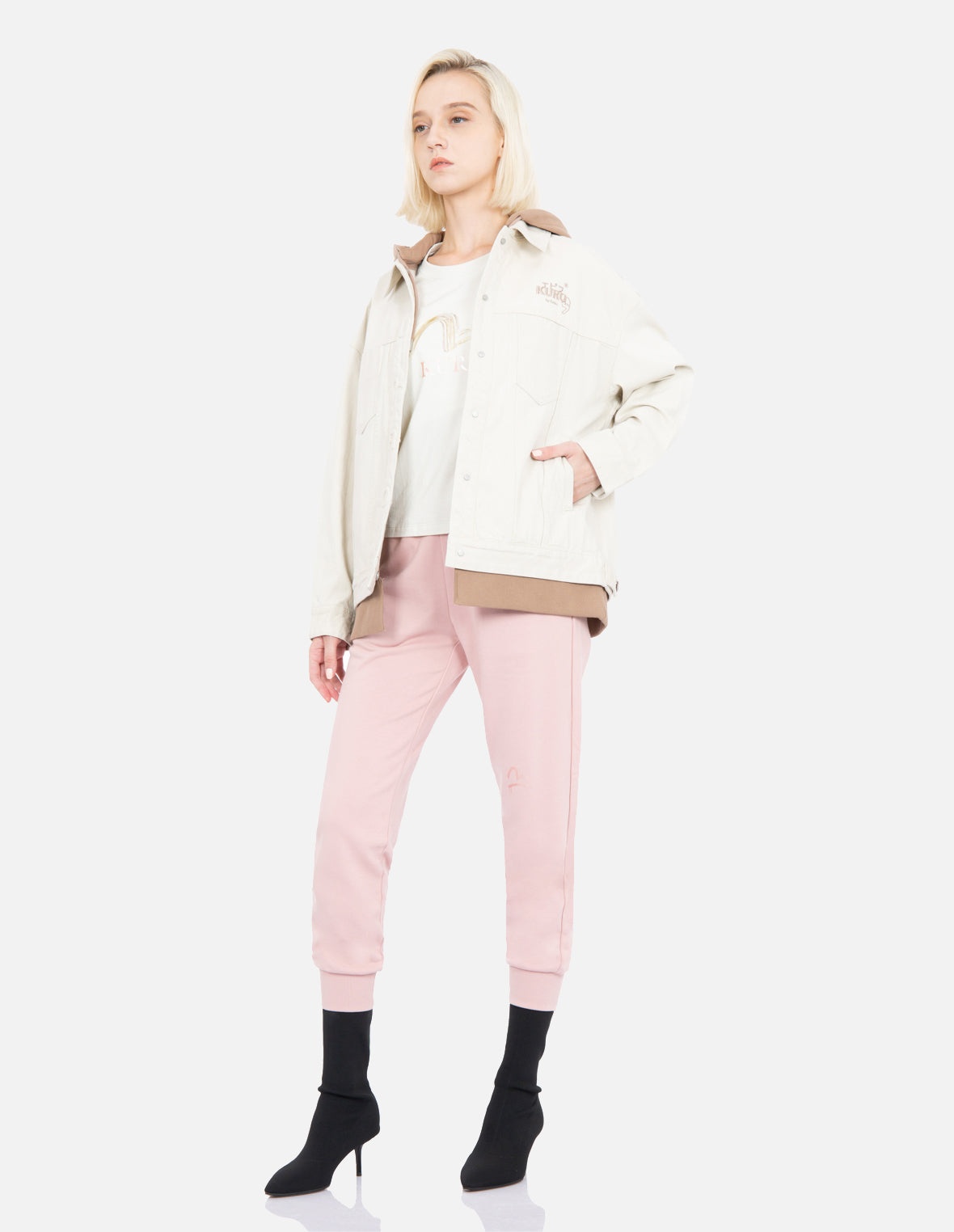 Kamon and Logo Print Sweatpants - 3