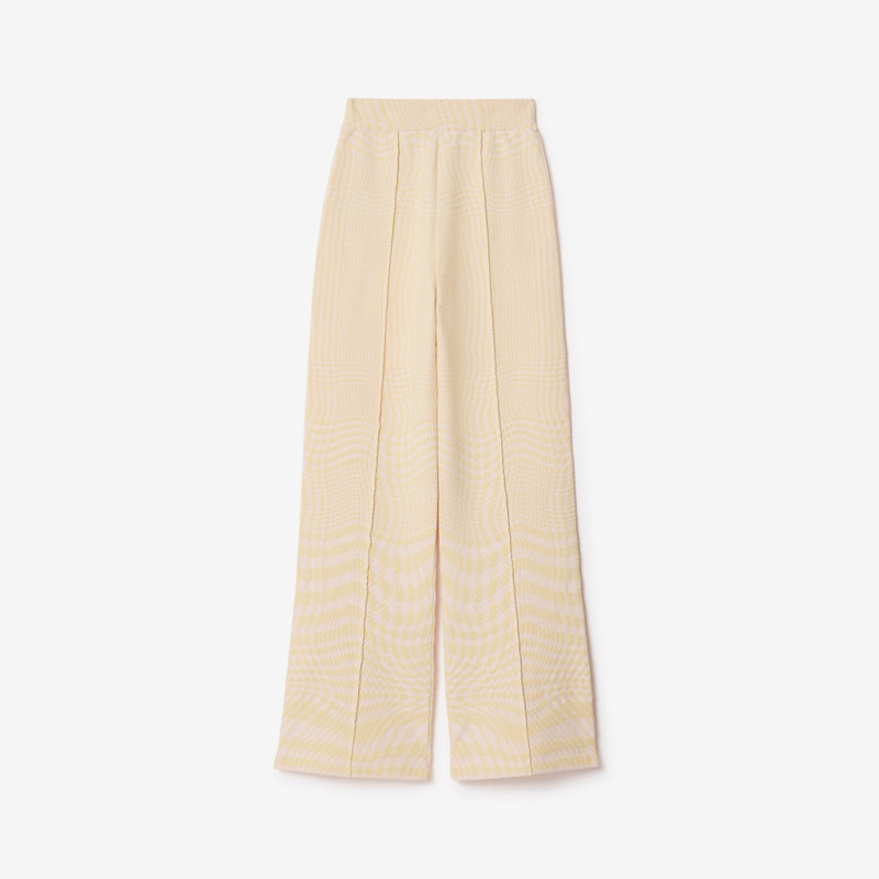 전쟁 Houndstooth 모직 혼합 바지 5