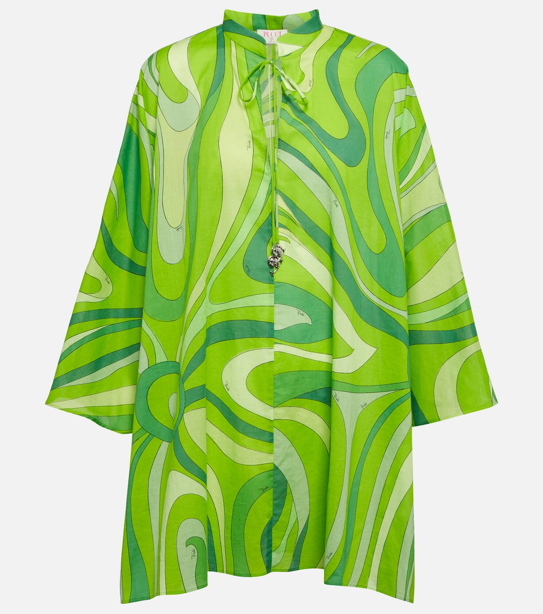 Printed cotton kaftan - 1