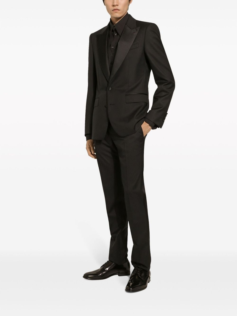 Dolce & Gabbana contrasting lapels two-piece suit outlook