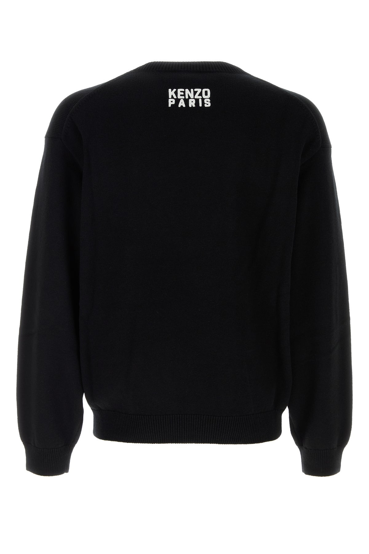 Black wool blend sweater - 2