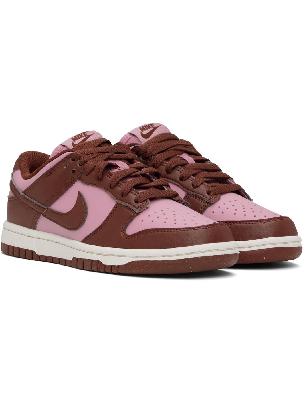 Pink & Brown Dunk Low Next Nature Sneakers - 4