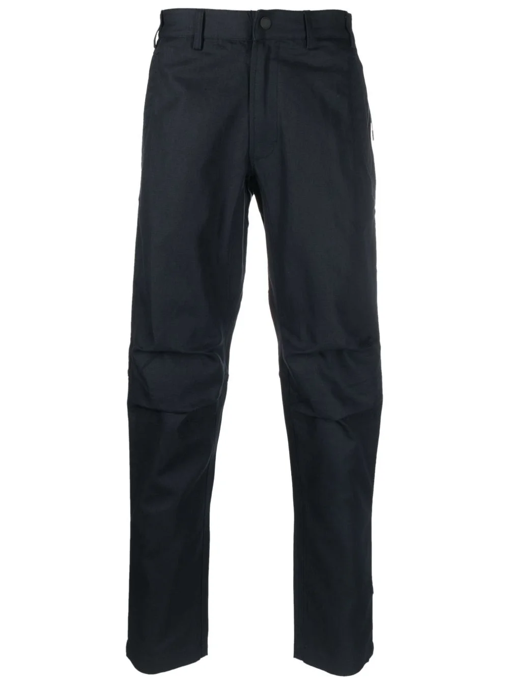 logo-patch straight-leg trousers - 1