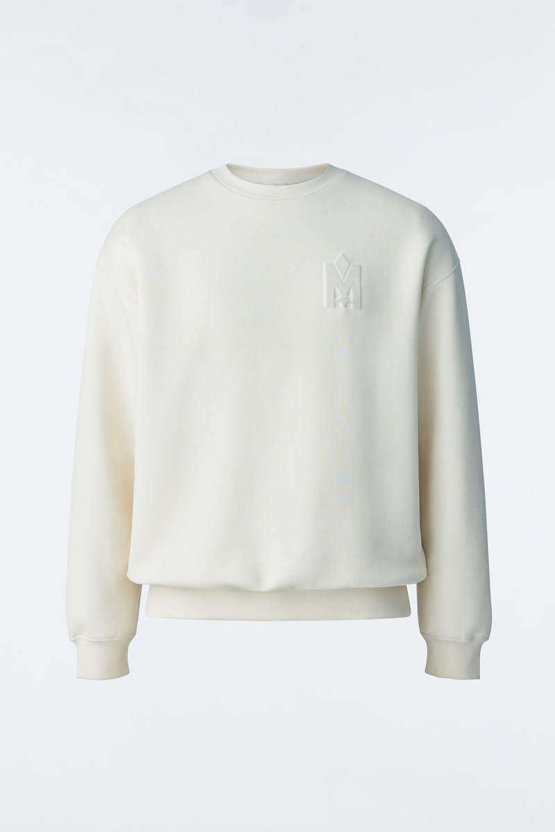 MAX-VT Double face jersey sweatshirt with embroidered logo 1