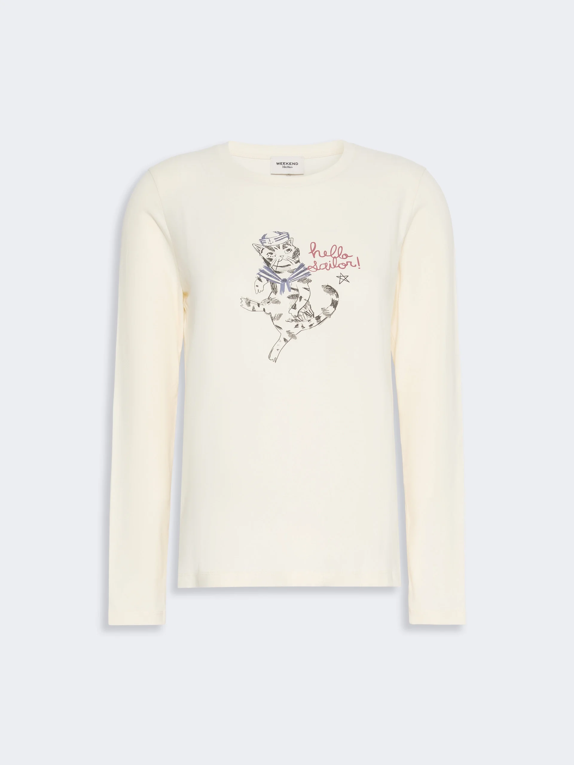 VICINO Regular fit stretch jersey T-shirt - IVORY - 1