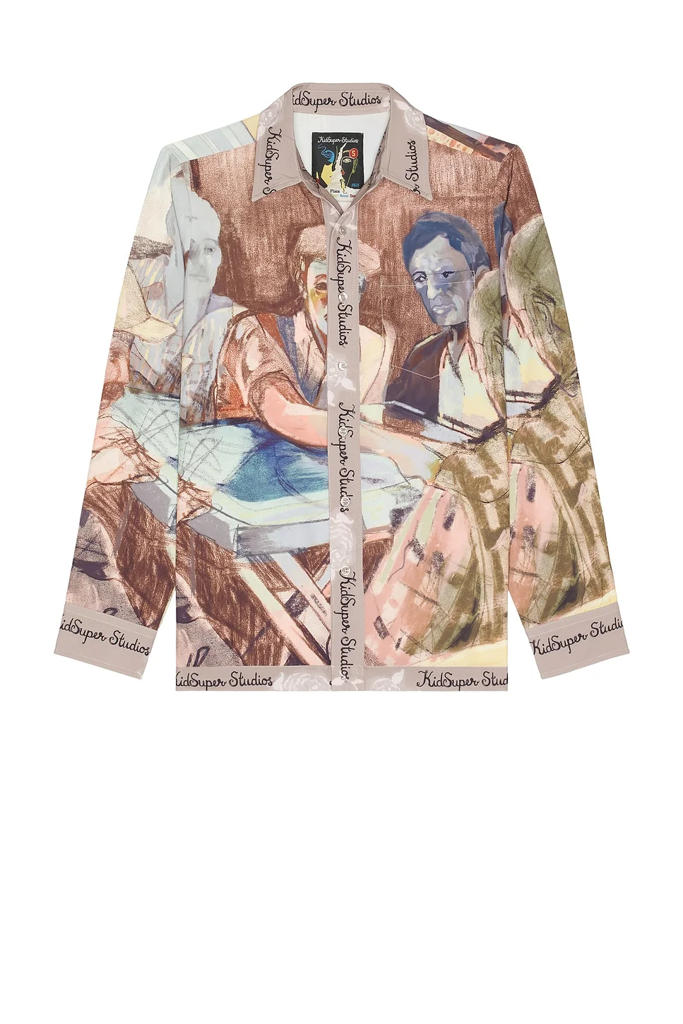 Dominos Printed Button Up Shirt - 1