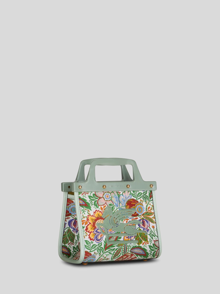 SMALL FLORAL JACQUARD LOVE TROTTER BAG - 5