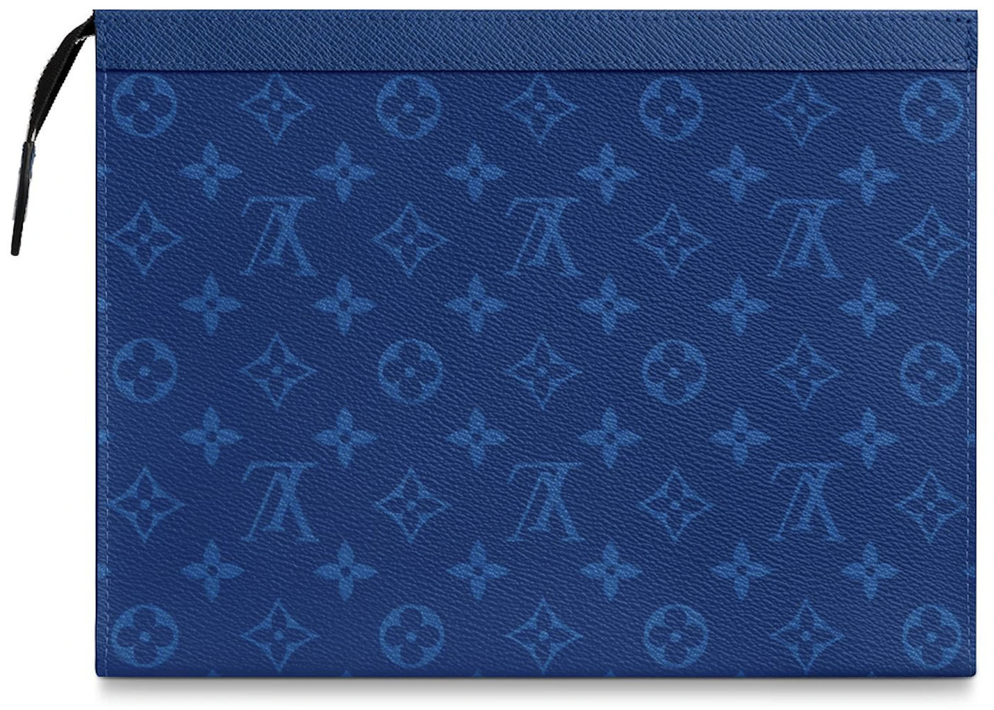 Louis Vuitton Pochette Voyage Monogram Eclipse Taiga Leather MM Pacific Blue - 2