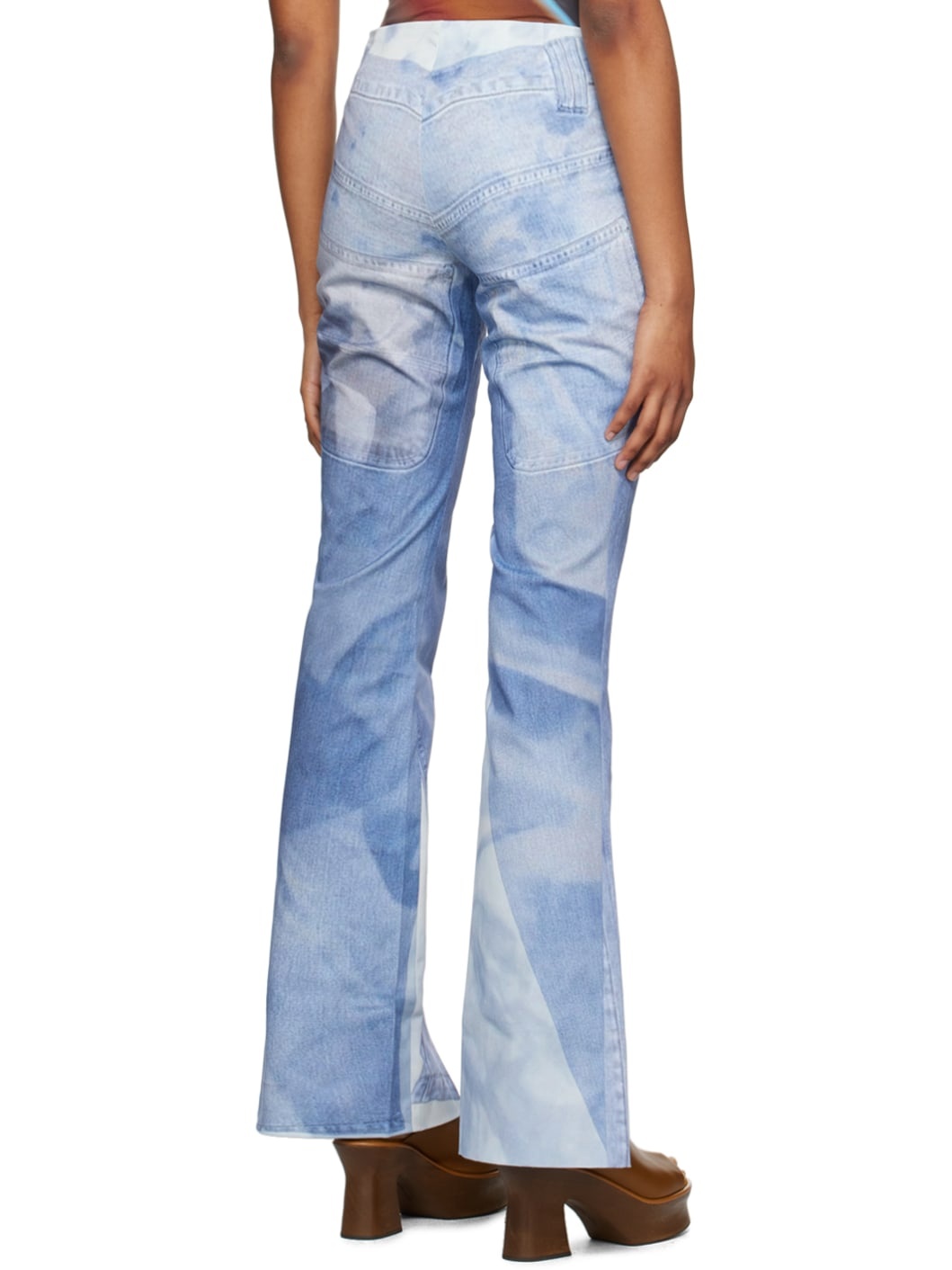 Blue Handy Jean Print Jeans - 3
