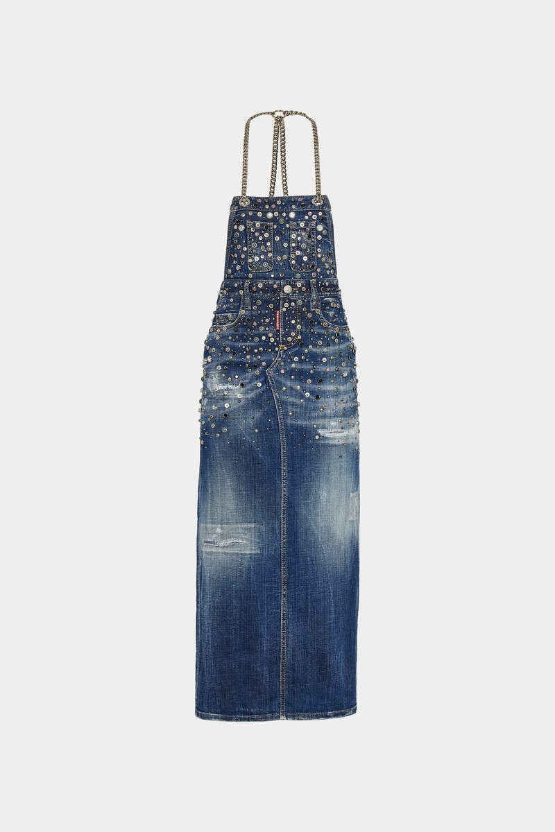 MICK STUDDED JEAN JUMPSUIT - 1