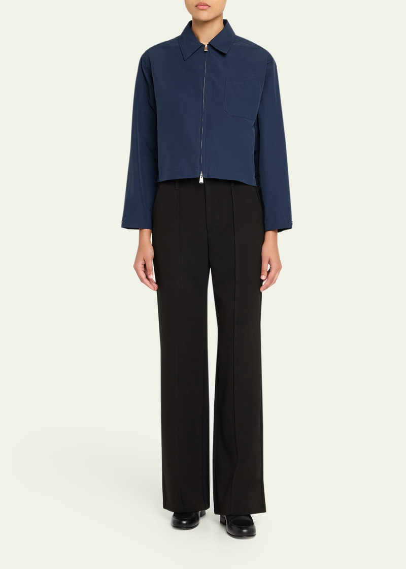 SIMKHAI Edison Zip-Front Shirt outlook