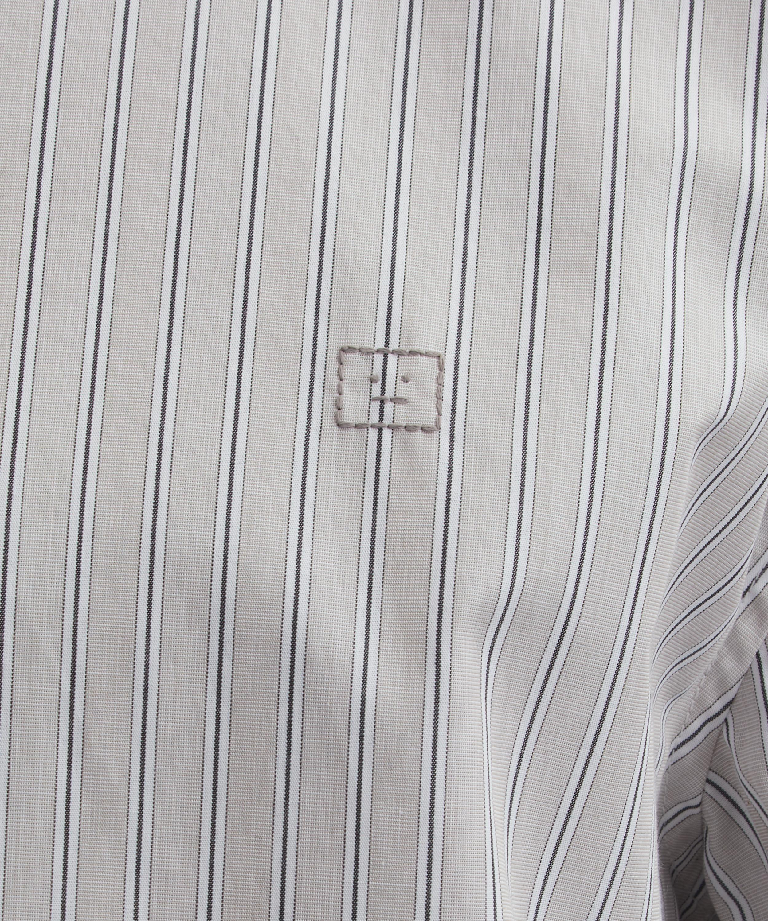 Contrast Collar Button-Up Shirt - 5