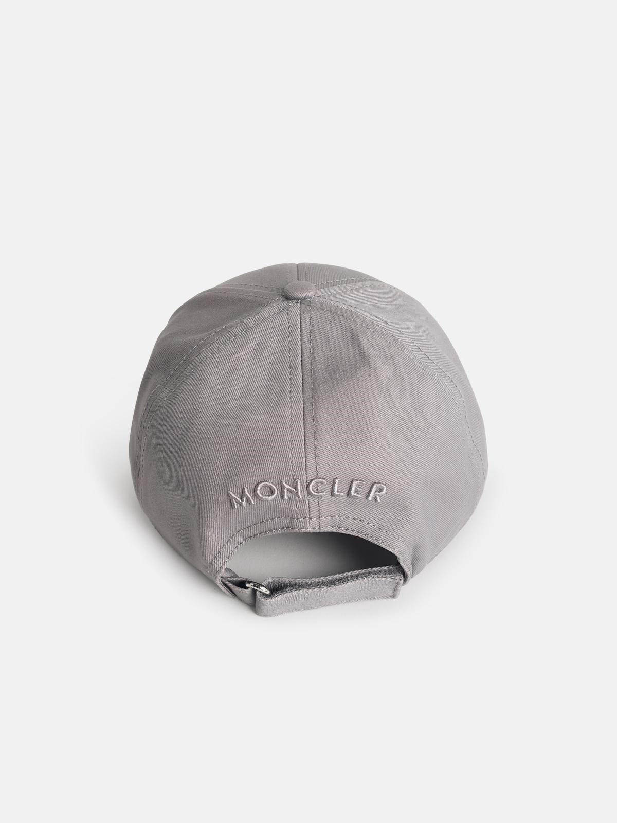 GREY COTTON BASEBALL CAP - 3