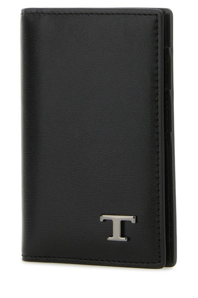 Tod's Black leather card holder outlook