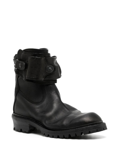 Julius round-toe leather boots outlook