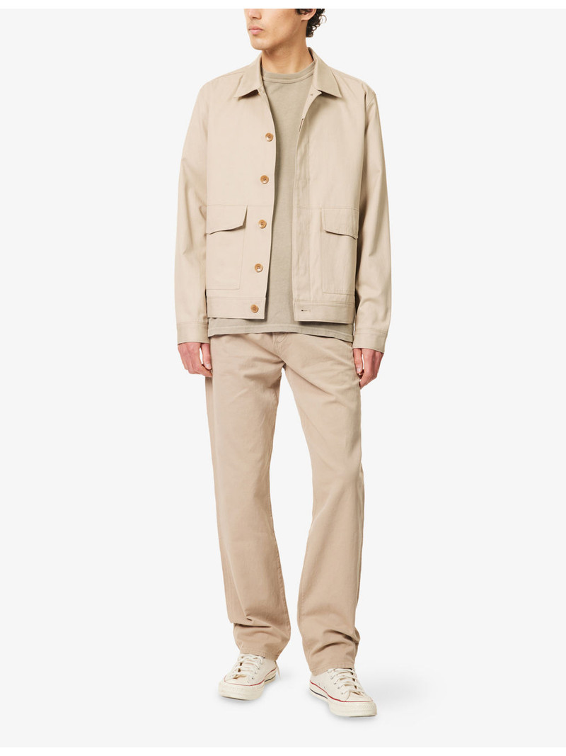 Citizens of Humanity Elijah Relaxed Straight-Leg Linen-Blend Denim Jeans outlook