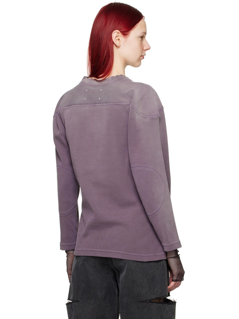 Purple Embroidered Sweatshirt 3