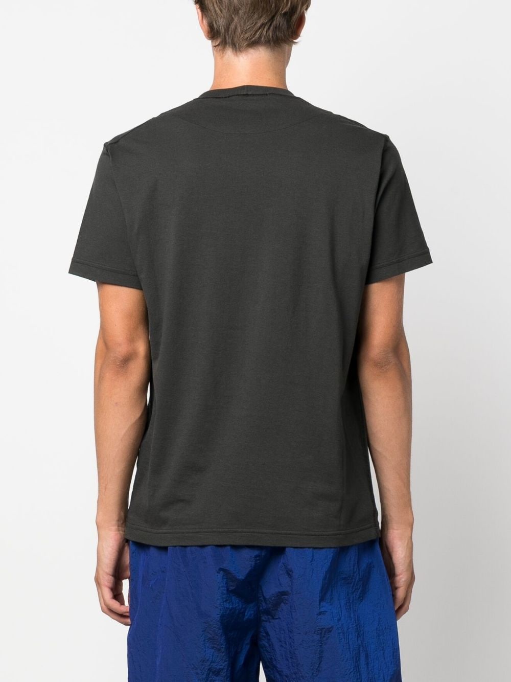 Compass-patch cotton T-shirt - 4