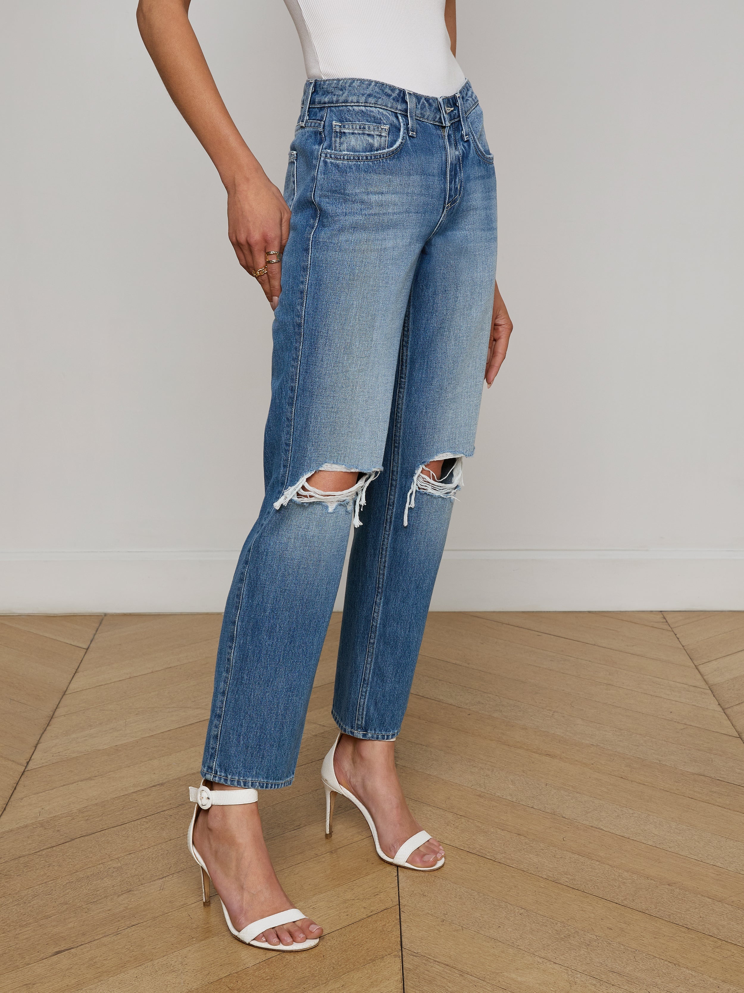 Nevia Slouchy Straight-Leg Jean - 5