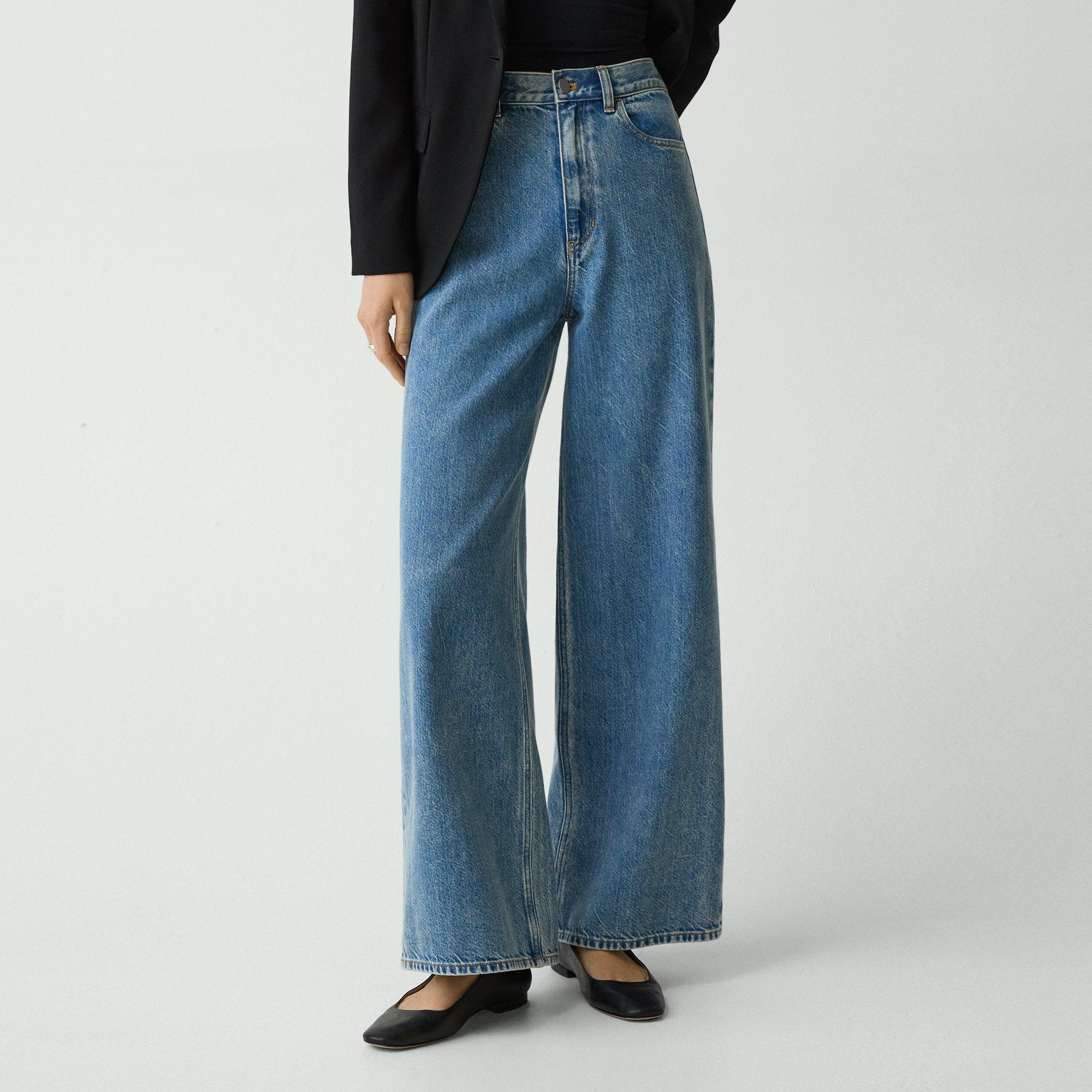 High-Waisted Wide-Leg Pant in Relaxed Denim - 5