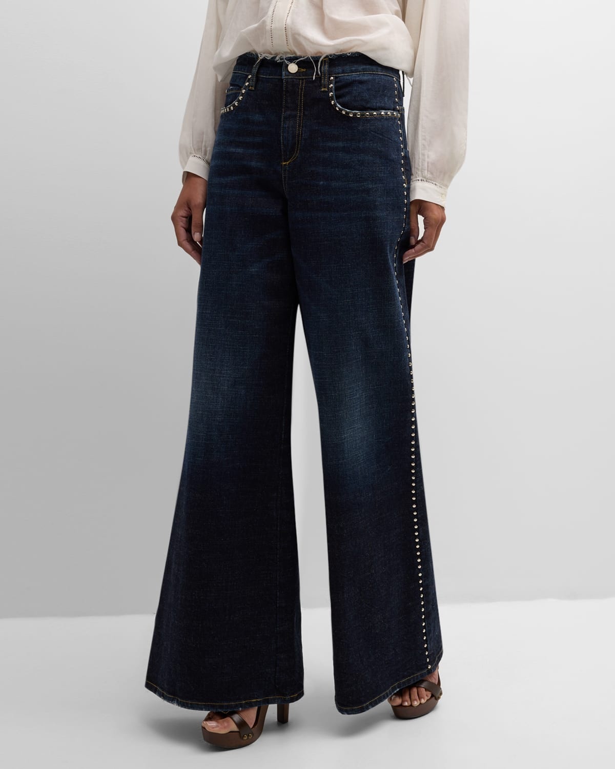 Denim Attraction Stud-Embellished Jeans - 7