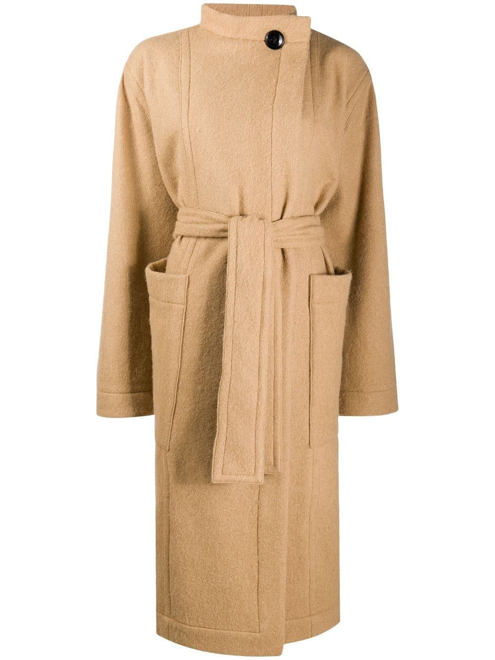 belted trench coat - 1