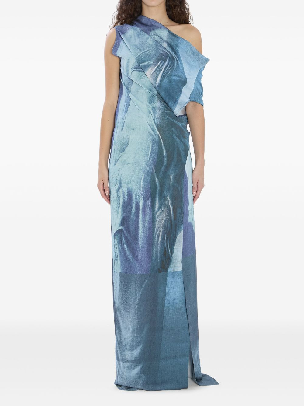 geometric-print maxi dress - 2