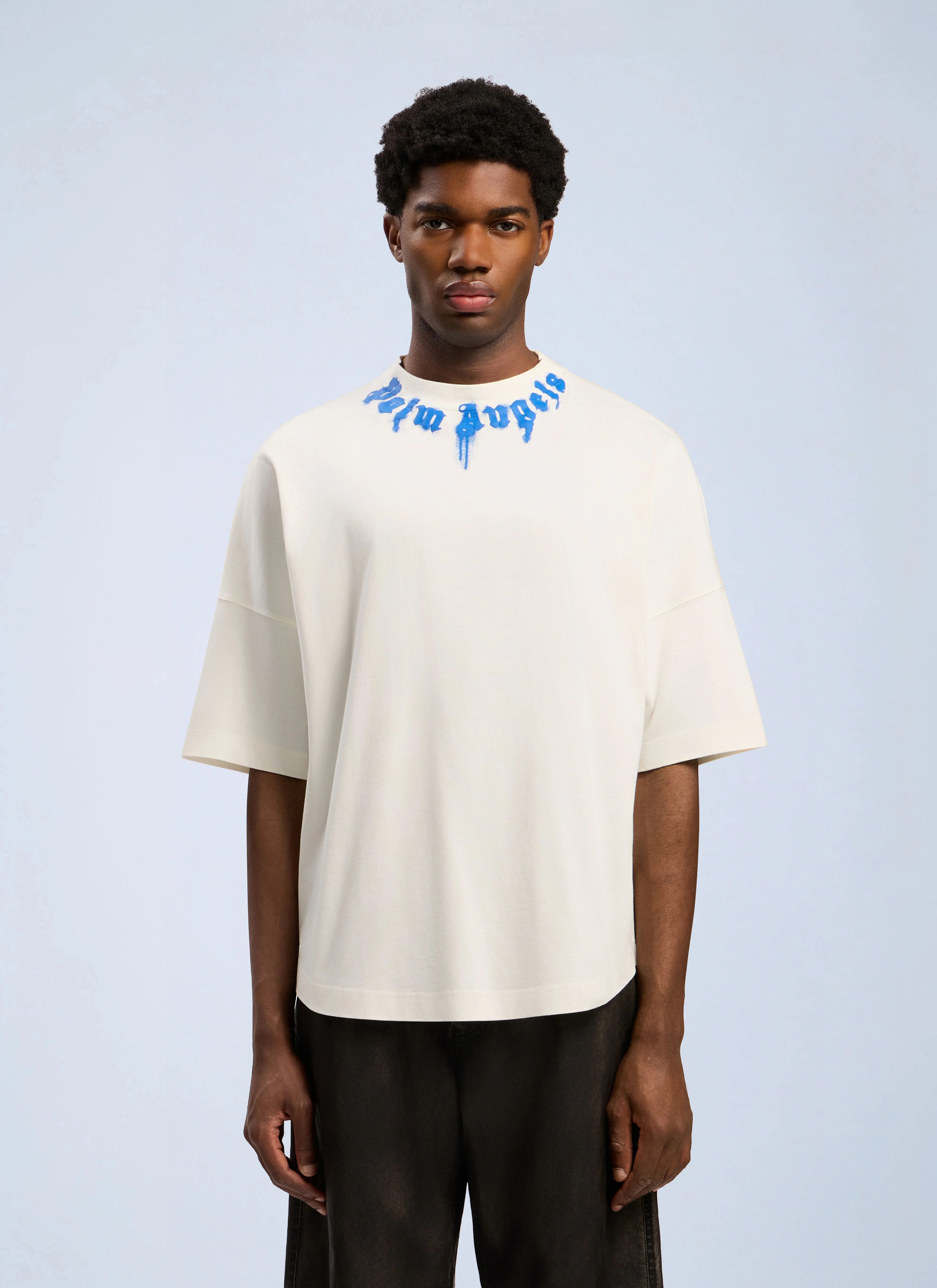 Curved Logo Over T-shirt - 1