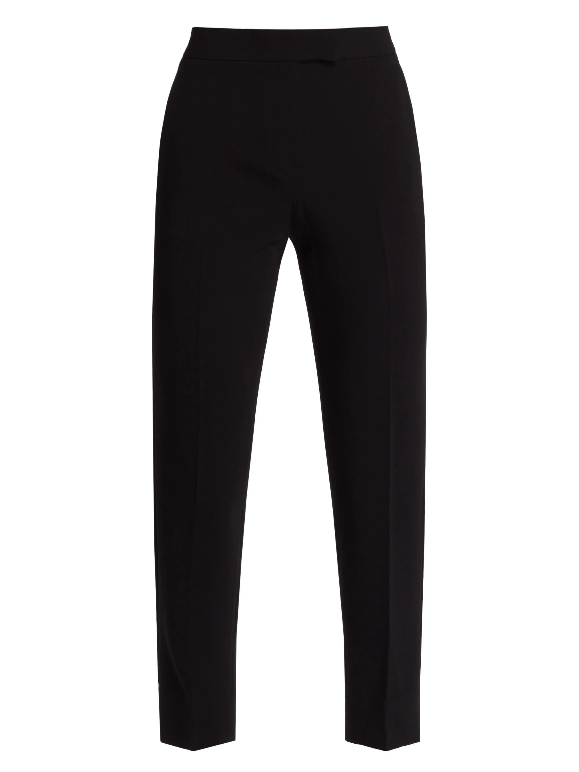 Women's Ibbey Crepe Tapered Trousers - Black - 1