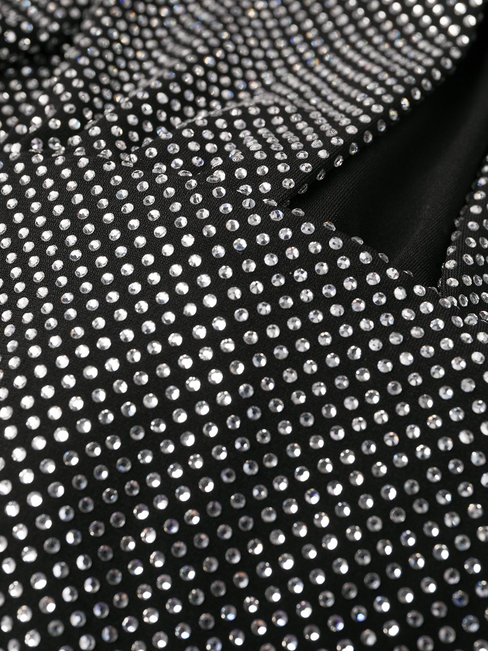 encrusted rhinestone jersey dress - 6