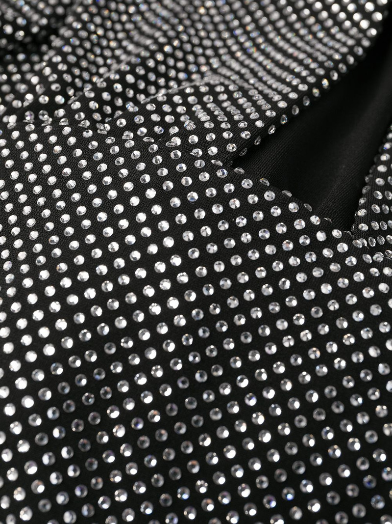 encrusted rhinestone jersey 드레스 6