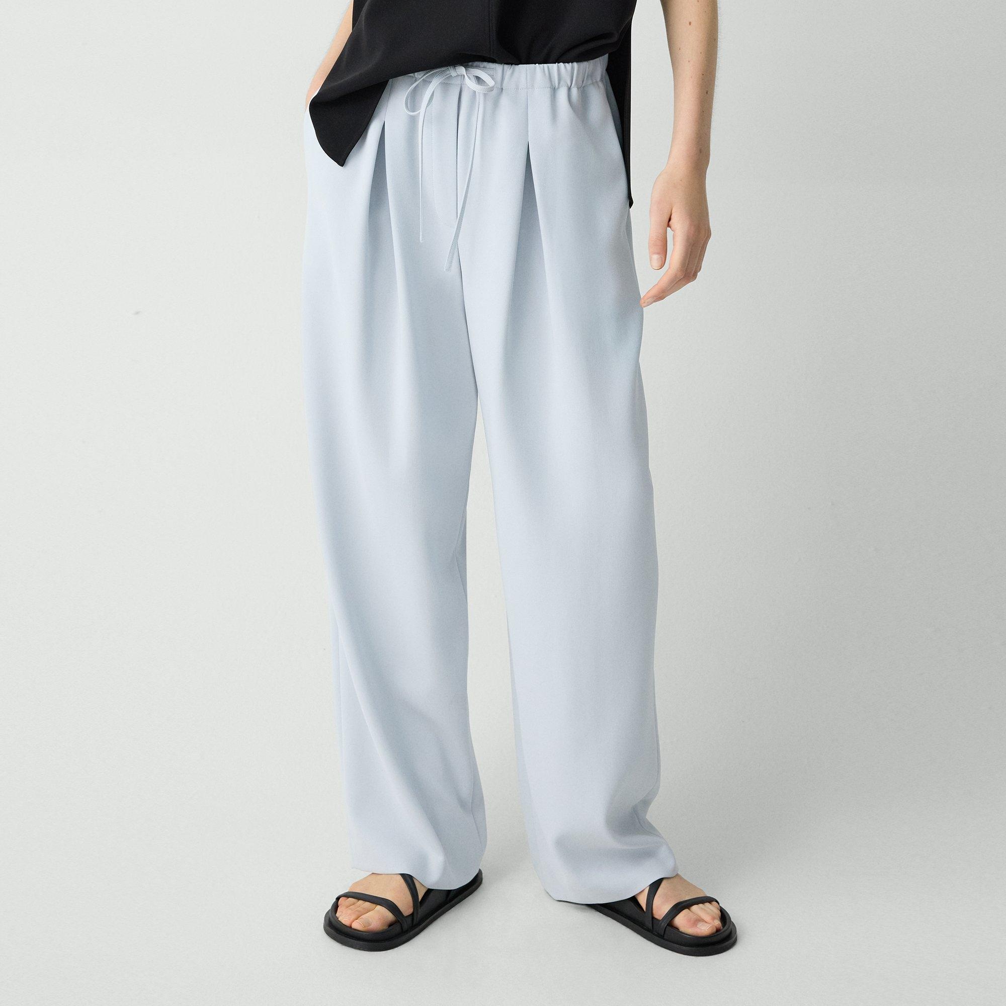Pleated Pull-On Pant in Admiral Crepe - 5