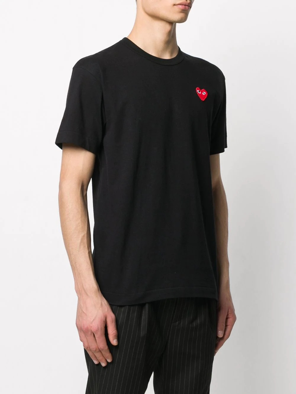 heart logo-patch T-shirt - 3