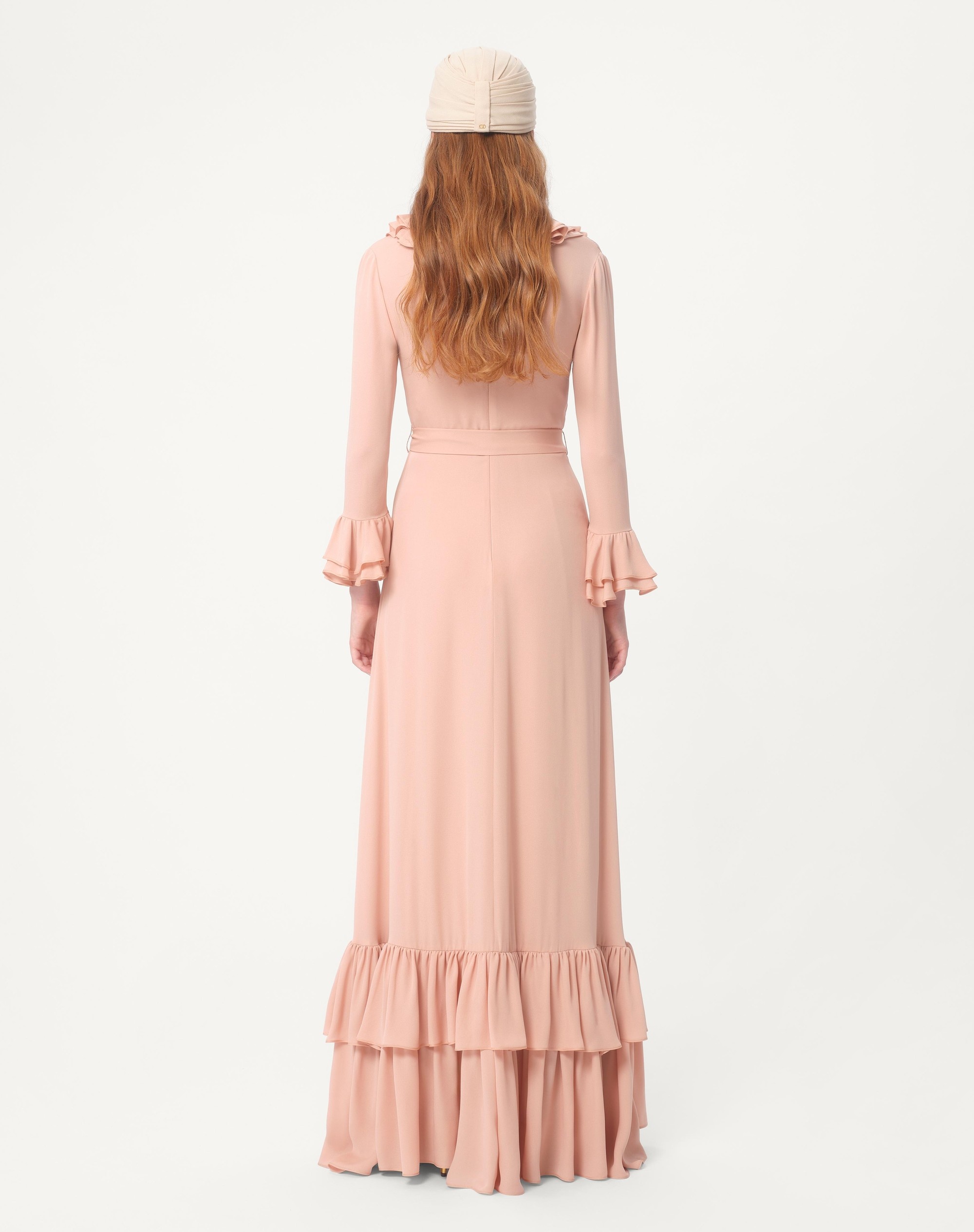EMBROIDERED GEORGETTE EVENING DRESS - 9
