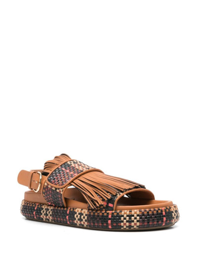 ULLA JOHNSON Alba leather sandals outlook