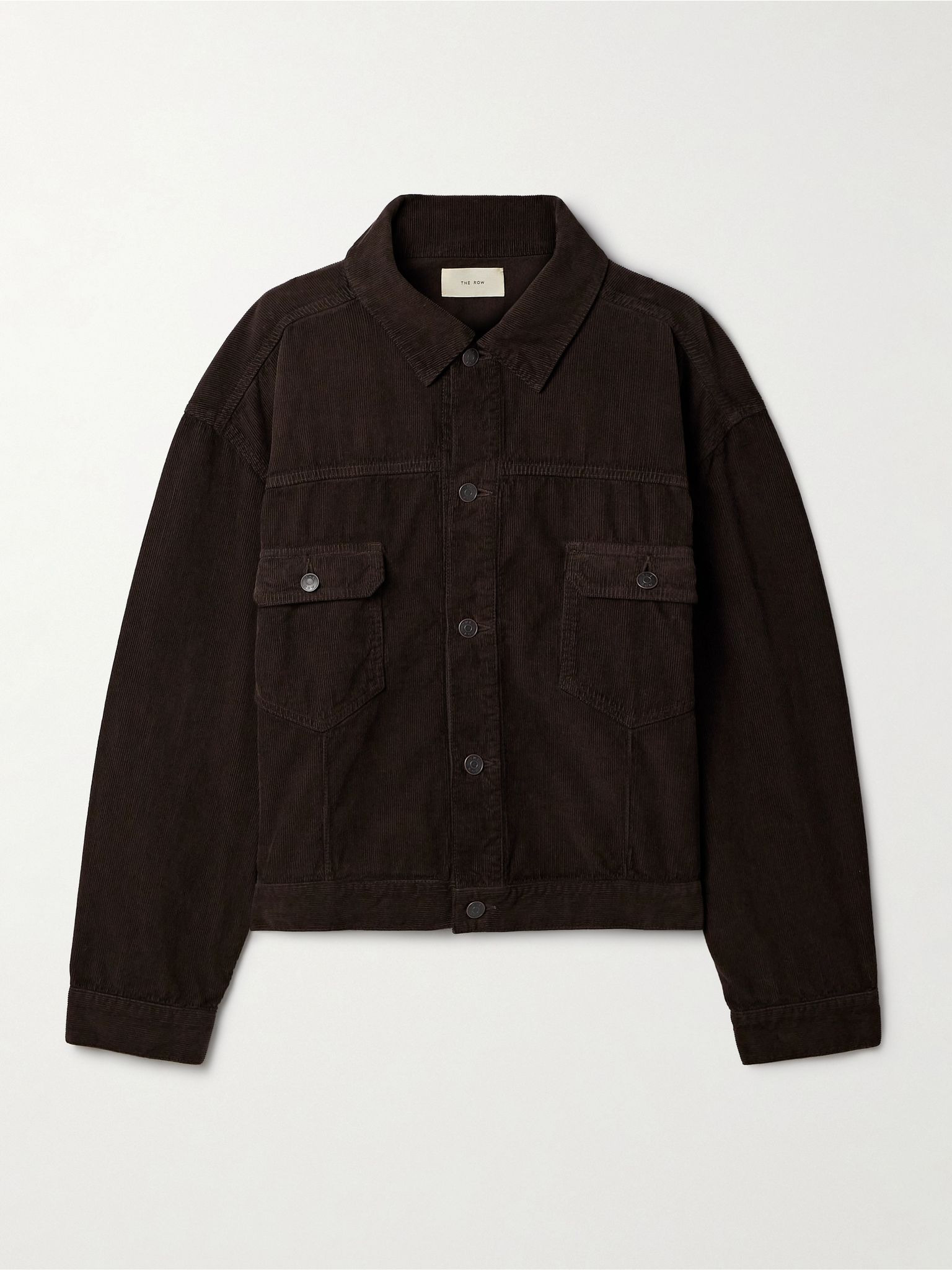 Ness cotton-corduroy jacket Brown - 1