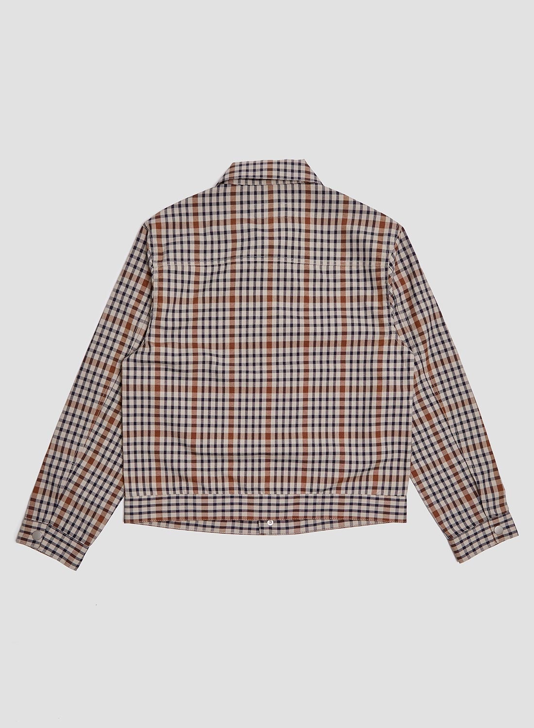 Japanese S Type 1 Jacket in Stone Check - 5