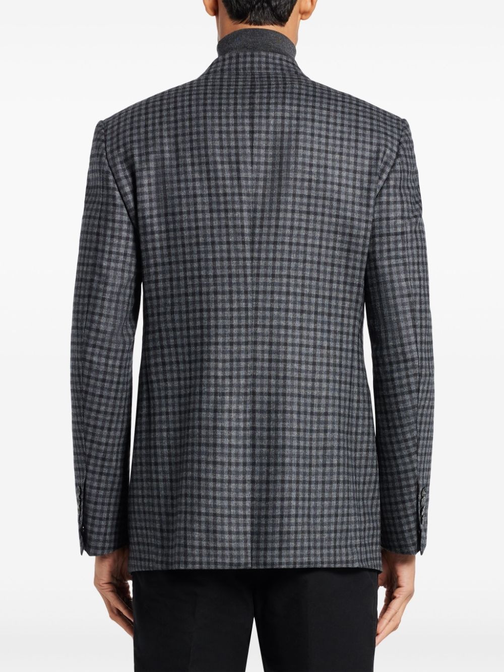 TOM FORD チェック柄ジャケット グレー GINGHAM OVERCHECK ATTICUS SUIT | TOM FORD Fashion