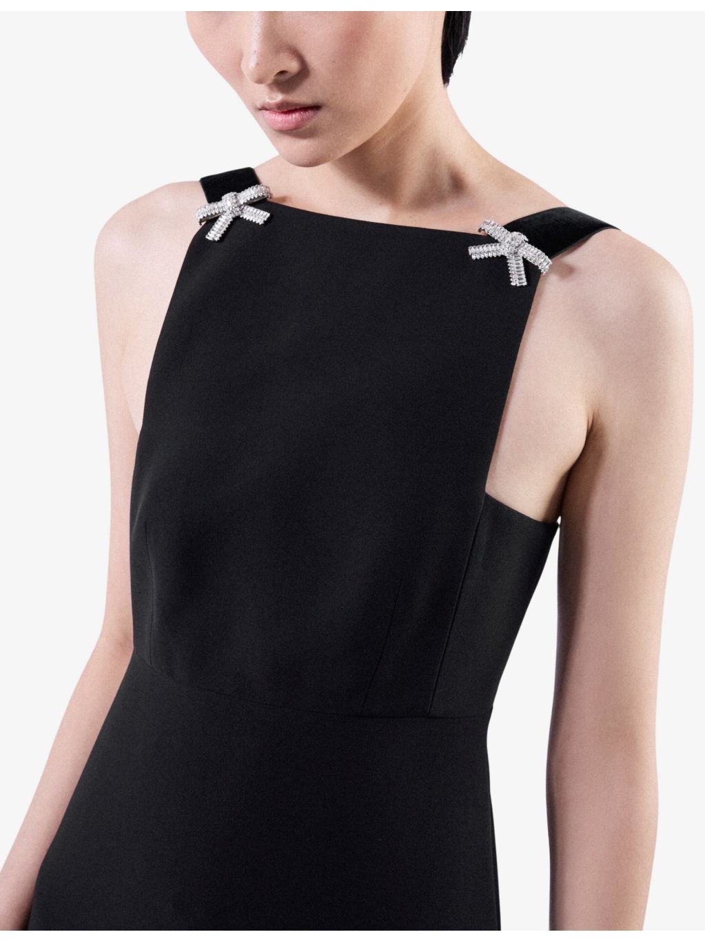 Embroidered cady woven mini dress - 5