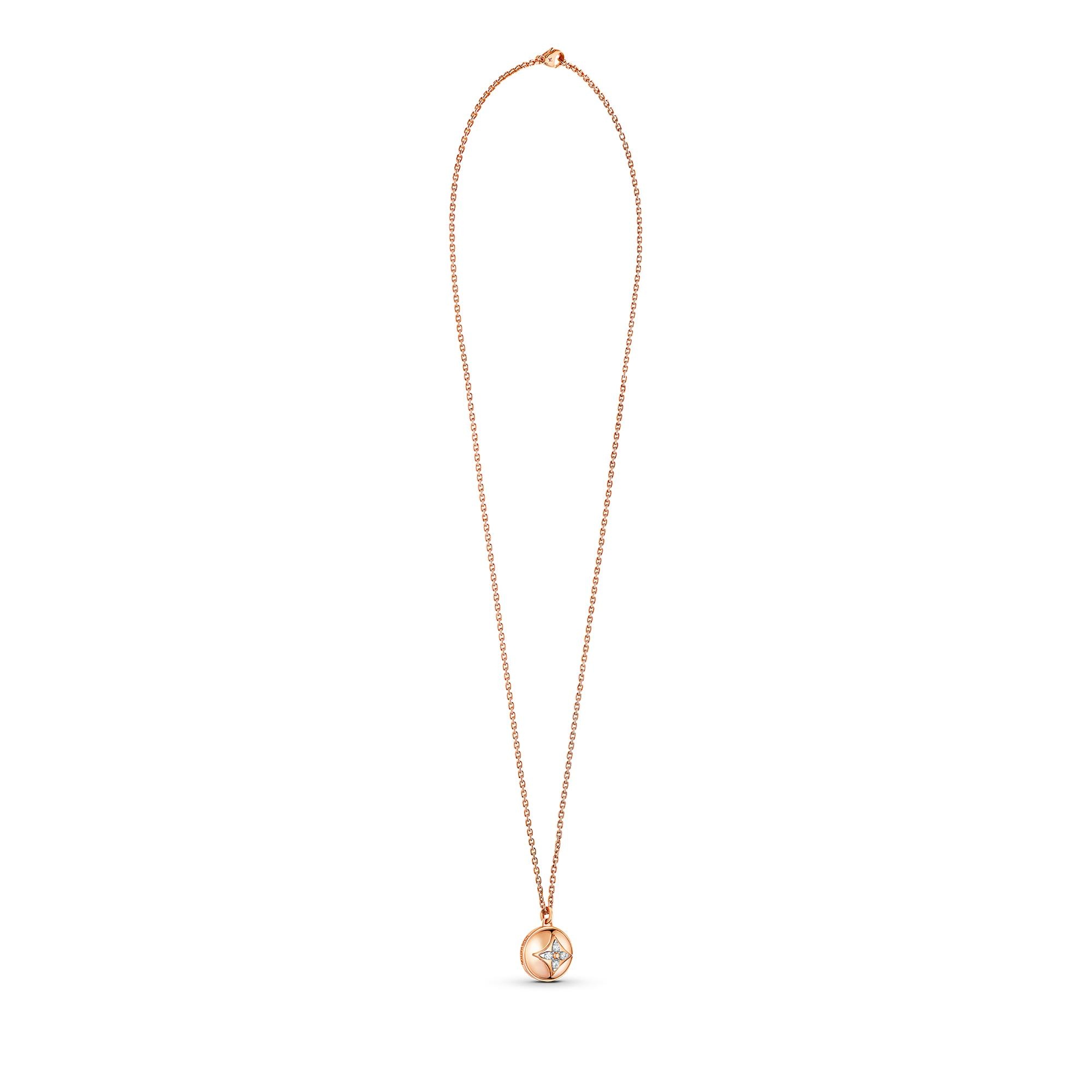 B Blossom Pendant, Pink Gold, White Gold And Diamonds - 6