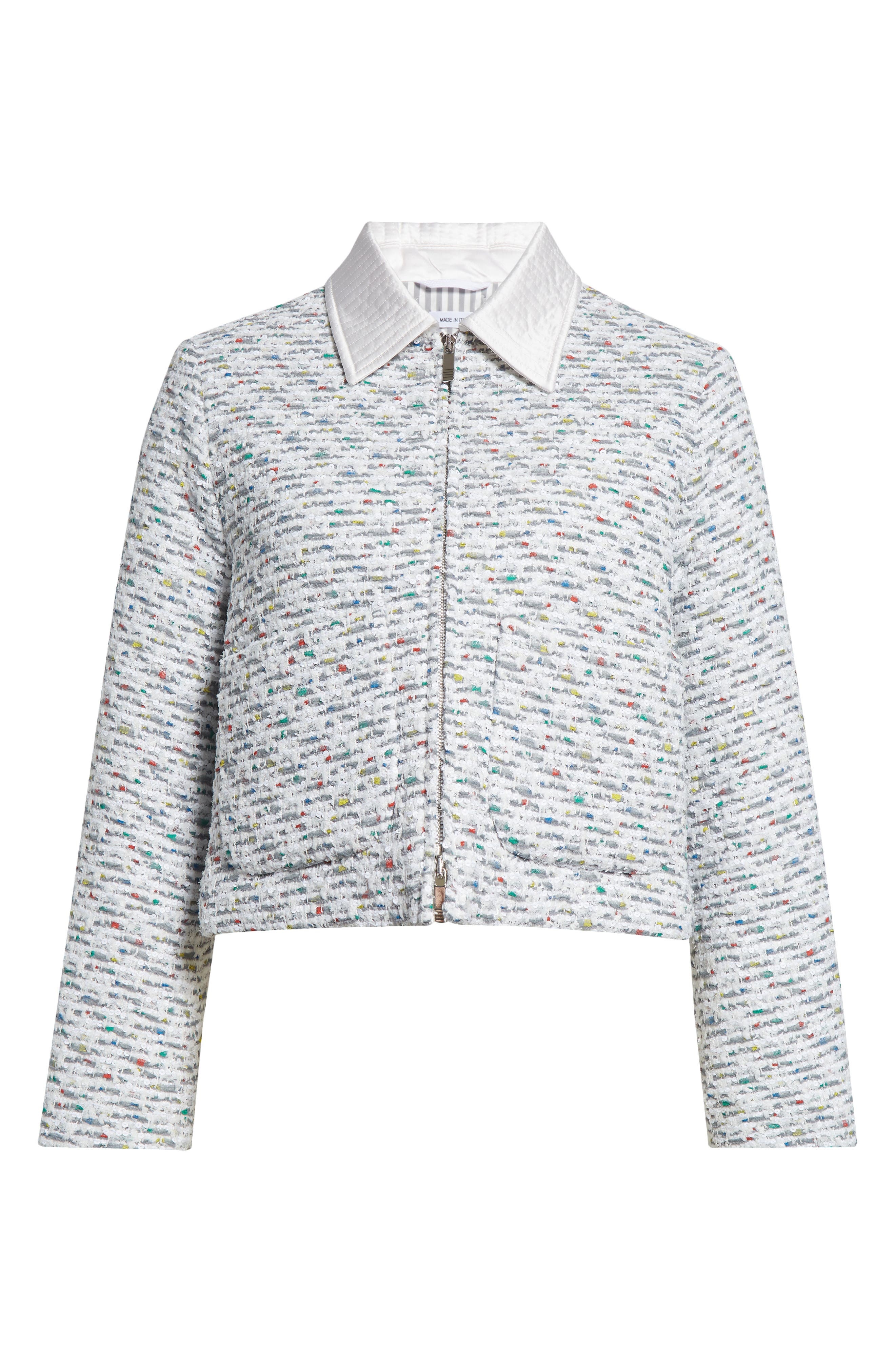 Thom Browne Patch Pocket Down Golf Jacket in Medium Grey at Nordstrom - 7