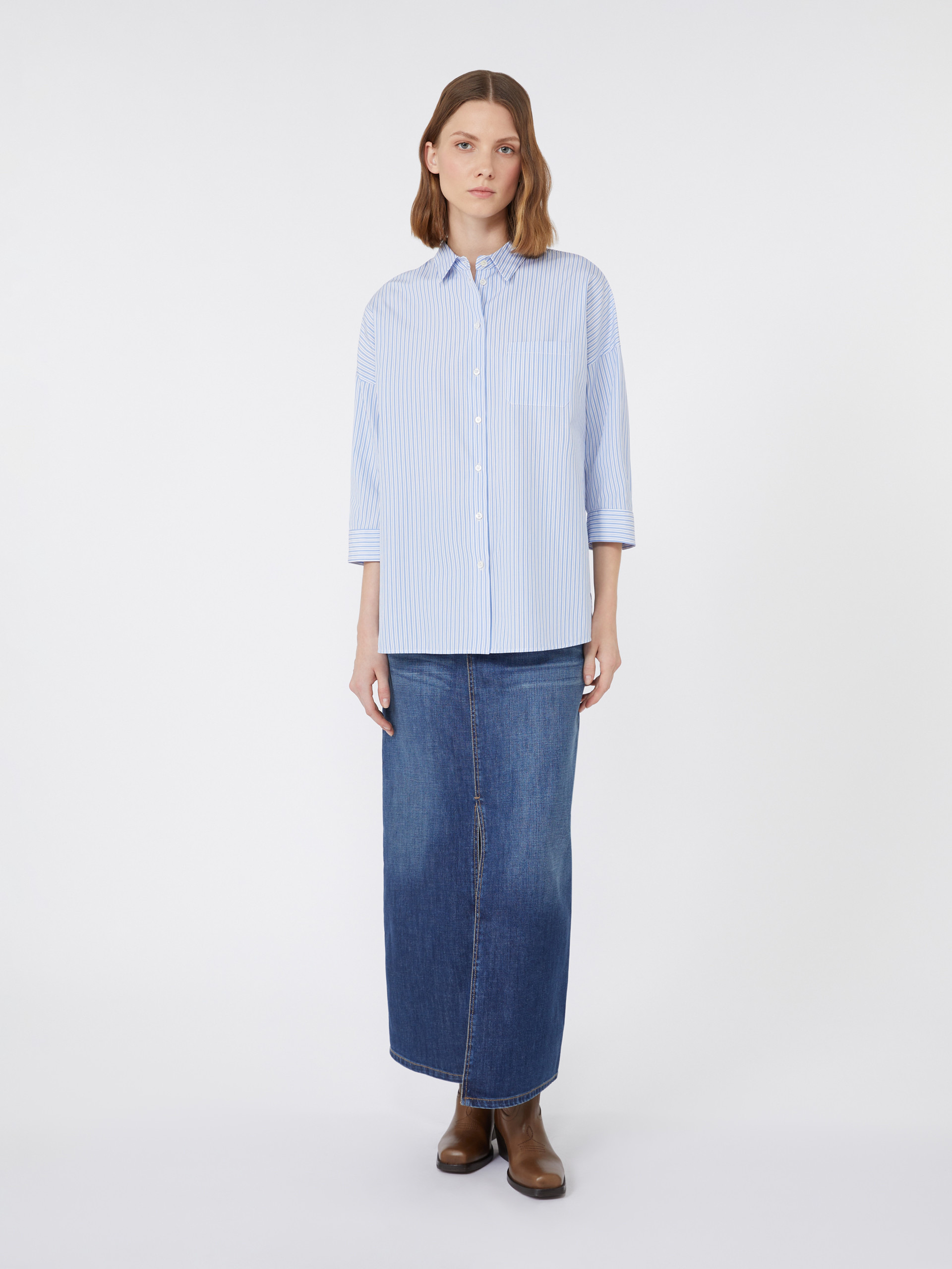 GIRALDA Flared poplin shirt - 2