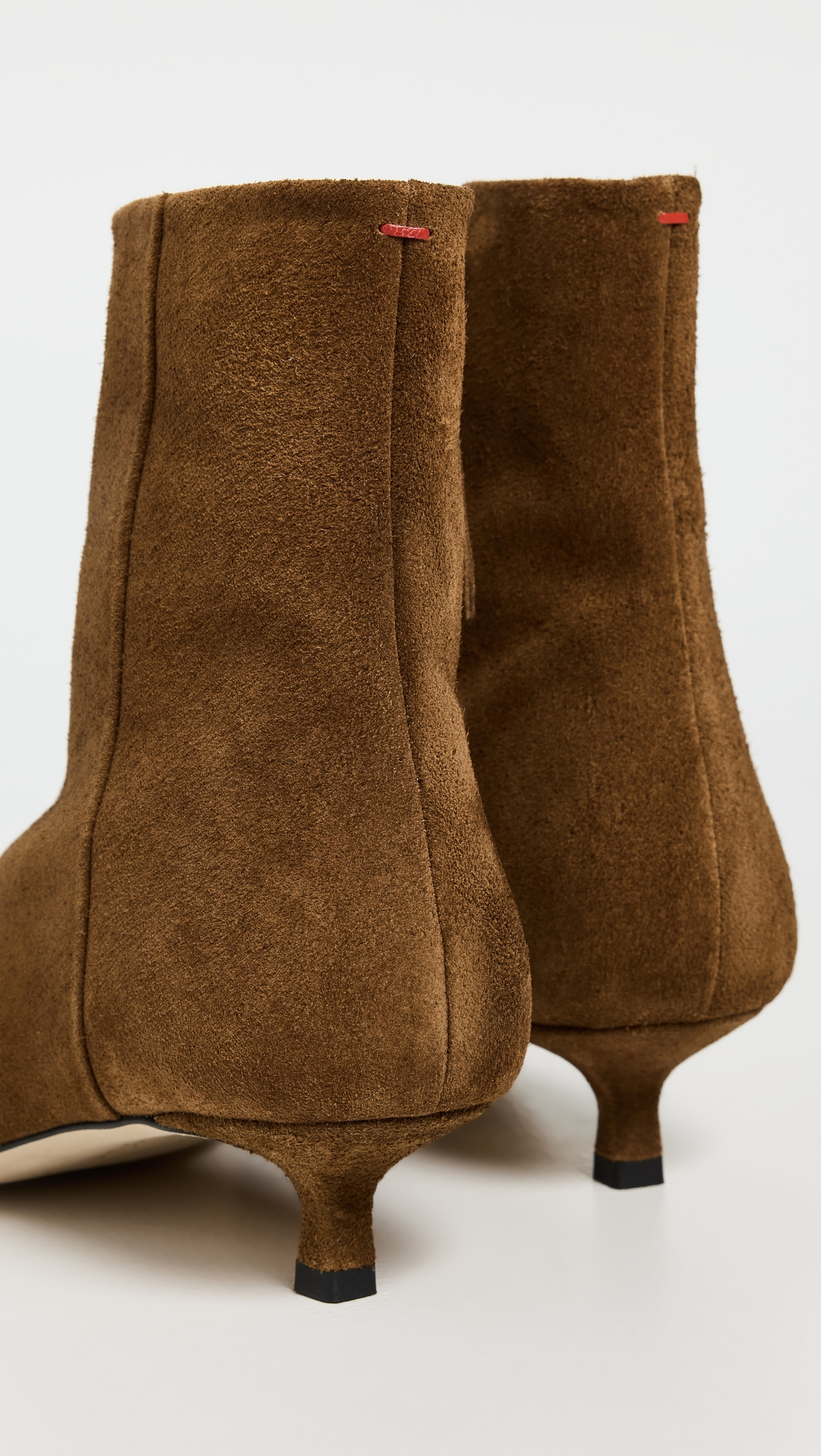 Sofie Cow Suede Leather Tobacco Boots - 3