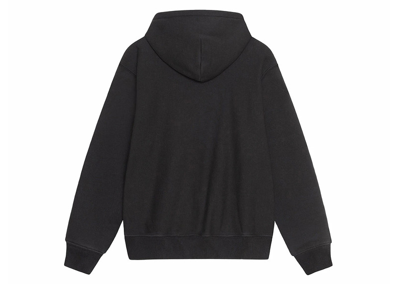 Stüssy Stussy Satin Patch Oversized Hoodie Washed Black outlook