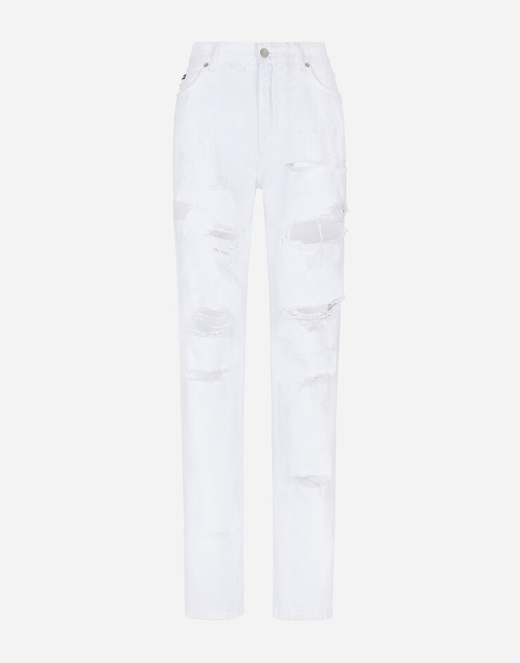 Boyfriend jeans with rips - 1